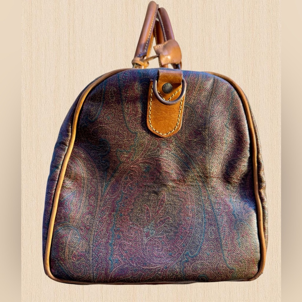 Vintage Etro Paisley Weekender / Duffle Bag – Made in Italy - Picture 4 of 16